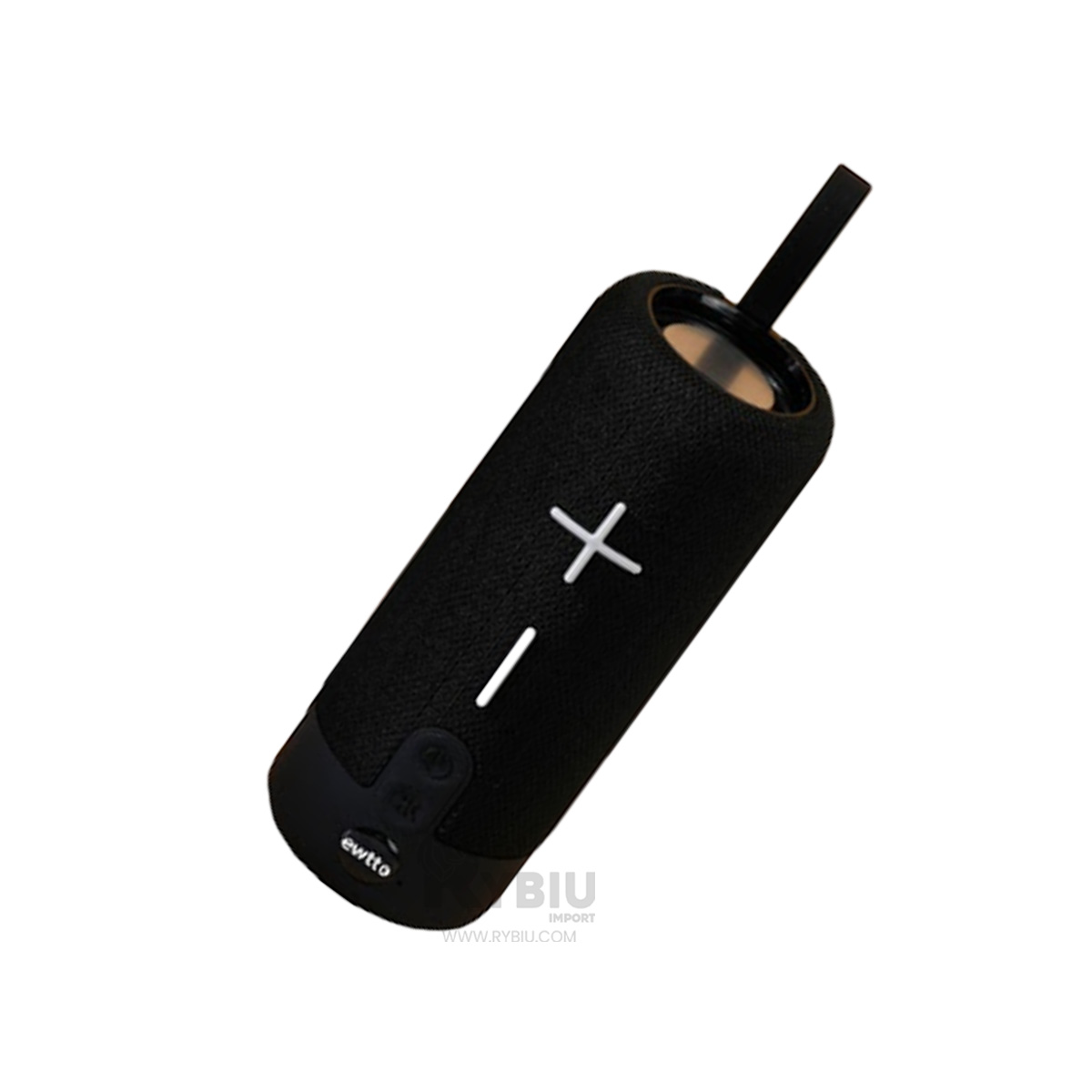 PARLANTE BLUETOOTH RYBIU P1728BT MUSICA COLOR NEGRO + PAPEL REGALO - 2