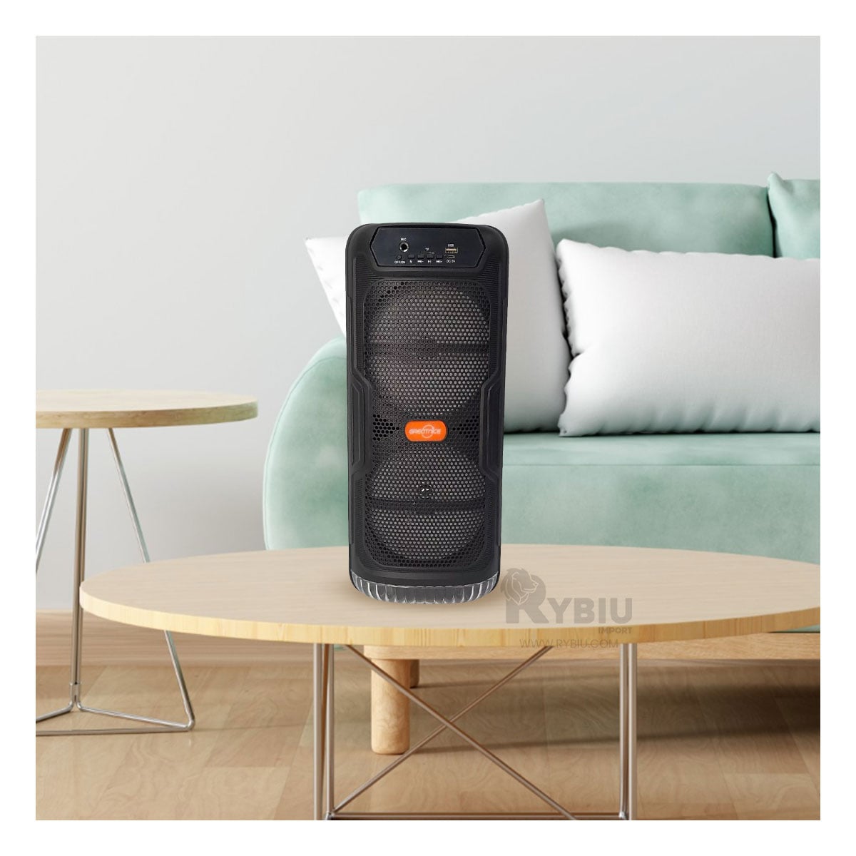 PARLANTE BLUETOOTH RYBIU GTS-1565 ALTAVOZ COMPACTO UTIL NEGRO + GIFT MINIAGENDA - 1
