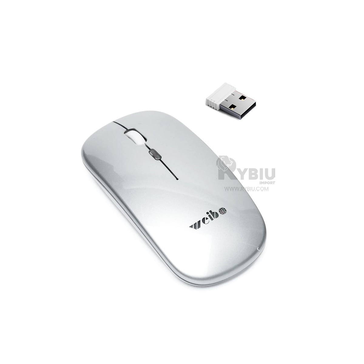 PUNTERO INALÁMBRICO RYBIU COMPACTO Y VERSÁTIL RF 6800 PLOMO + REGALO STICKERS RF-6800 - 1