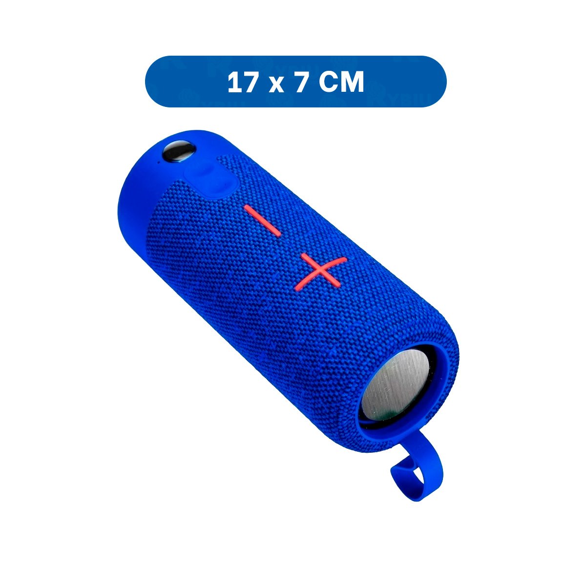 PARLANTE BLUETOOTH RYBIU P1728BT SONIDO COMPACTO COLOR AZUL + PAPEL REGALO - 4