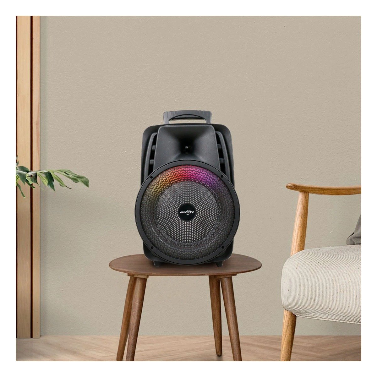 PARLANTE BLUETOOTH RYBIU GTS-1567 BOCINA MODERNO NEGRO + LIGAS REGALO - 1