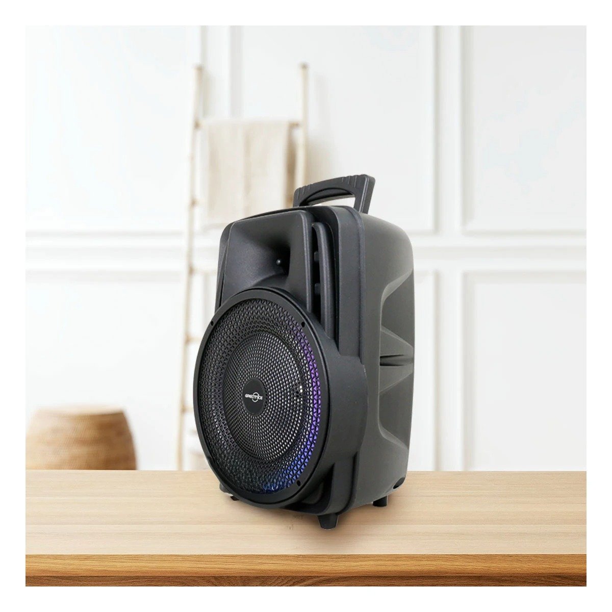 PARLANTE BLUETOOTH RYBIU GTS-1567 BOCINA MODERNO NEGRO + LIGAS REGALO - 2