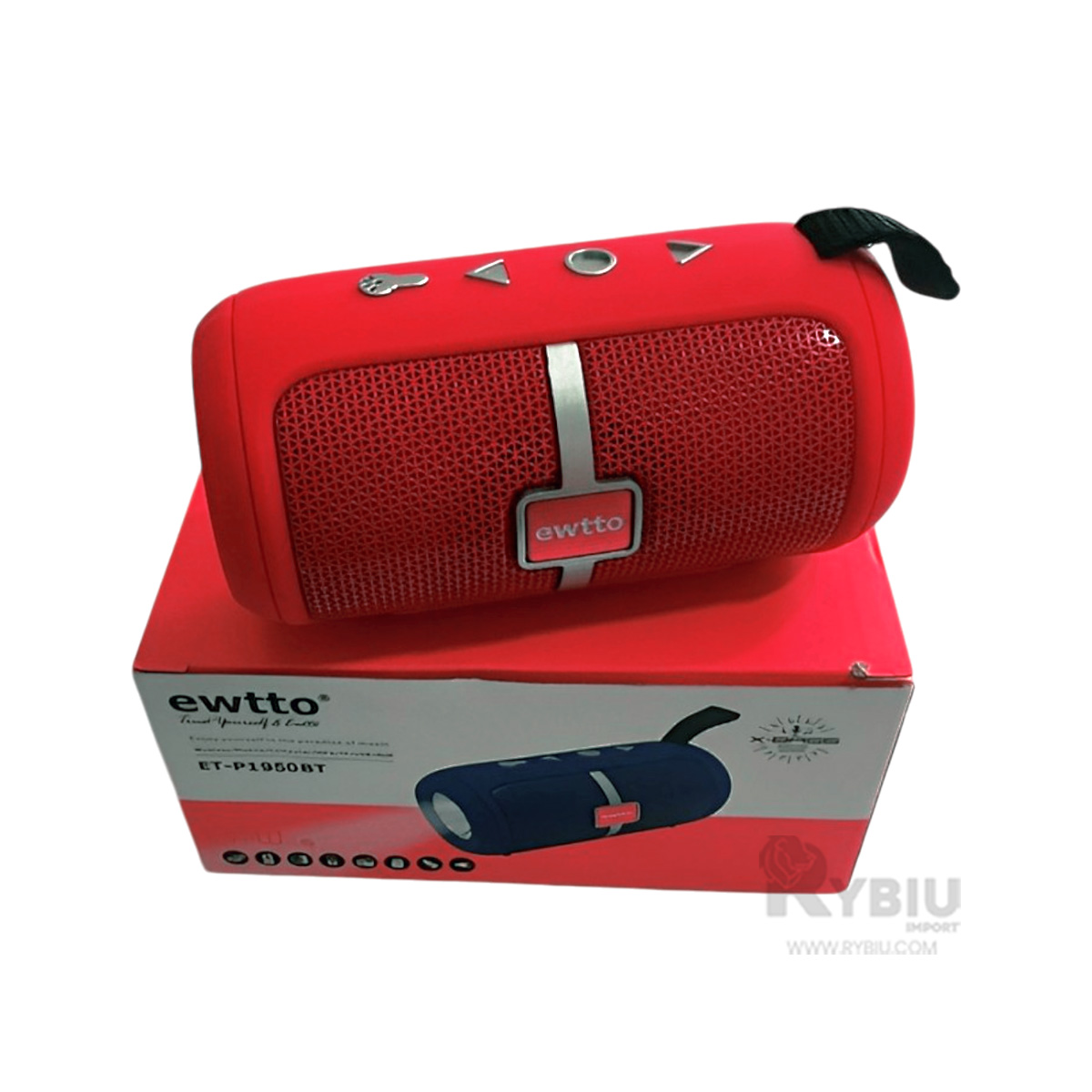 PARLANTE BLUETOOTH RYBIU P1950BT ALTAVOZ MODERNO VERSATIL ADAPTABLE ROJO + REGALO AGENDITA - 2