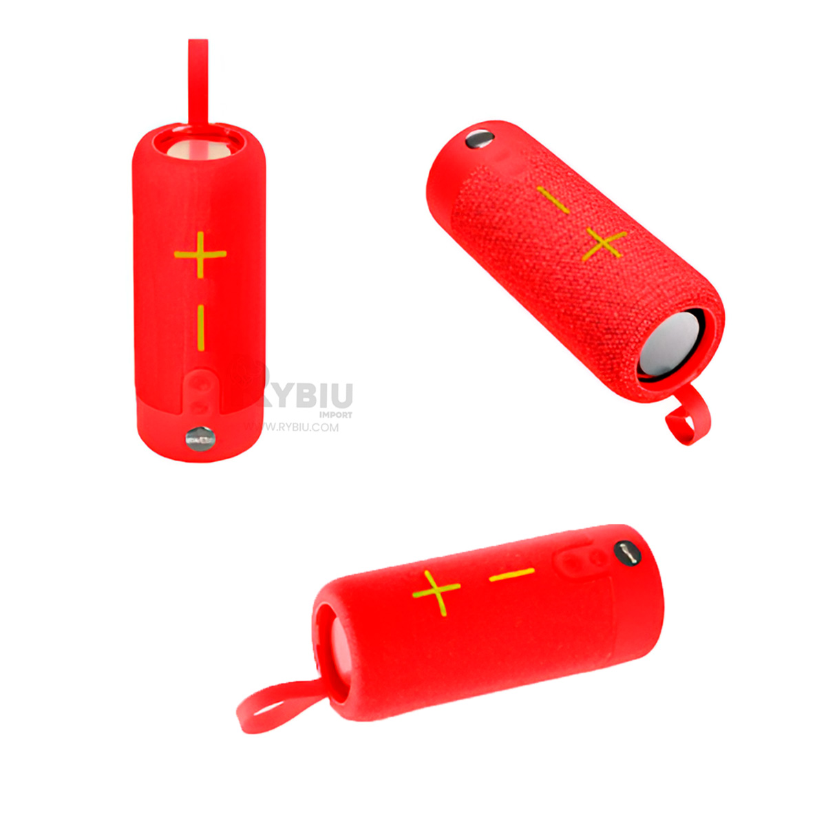 PARLANTE BLUETOOTH RYBIU P1728BT ALTAVOZ MODERNO VERSATIL ADAPTABLE ROJO + REGALO AGENDITA - 2