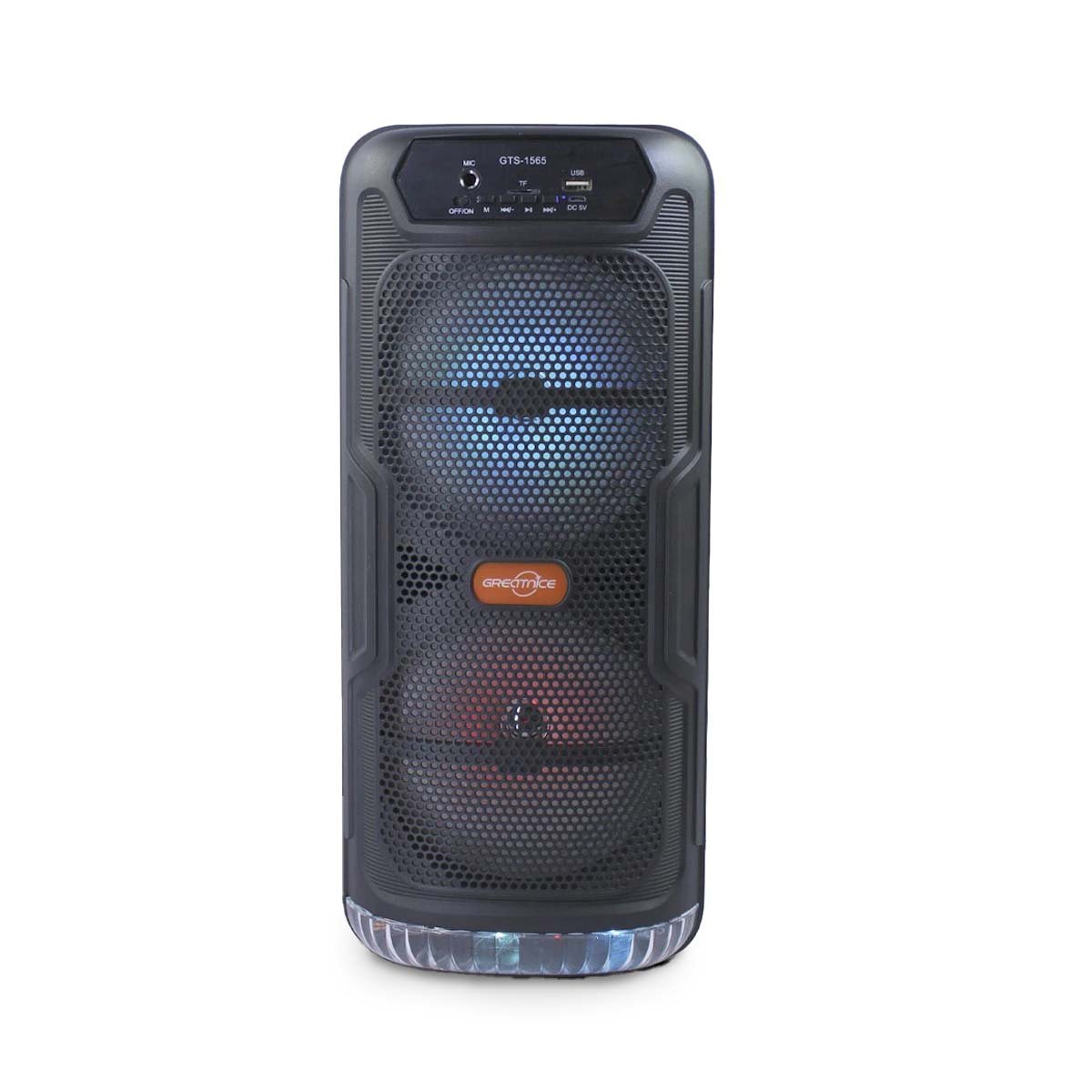 PARLANTE BLUETOOTH RYBIU GTS-1565 DURADERO HOGAR NEGRO + REGALO STICKERS - 3
