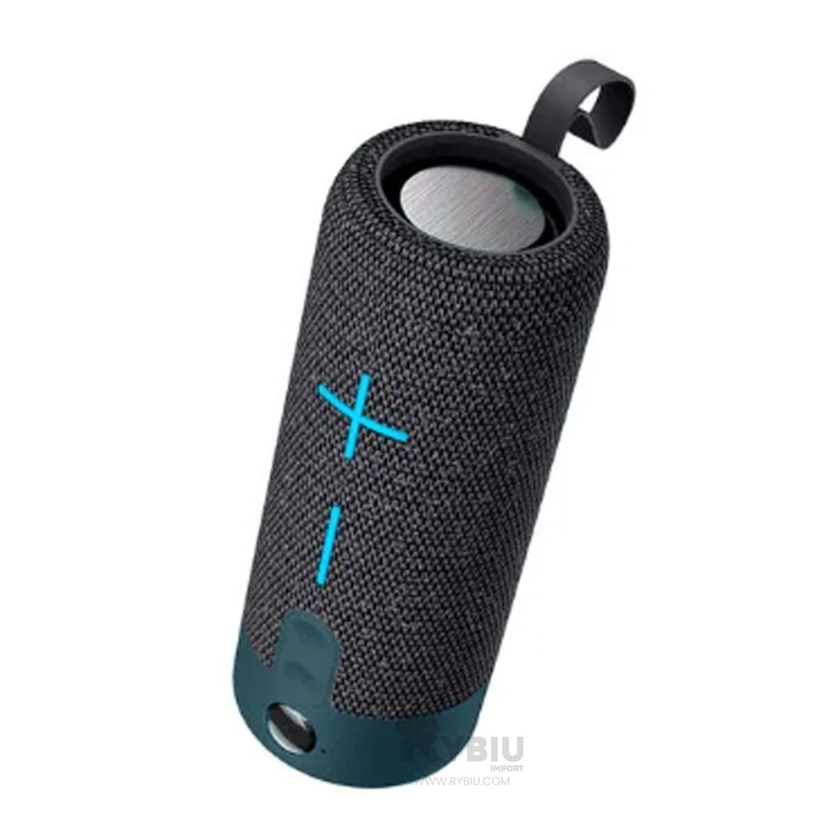 PARLANTE BLUETOOTH RYBIU P1728BT ALTAVOZ EWTTO COLOR PLOMO + REGALO LIGAS PEINAR - 4