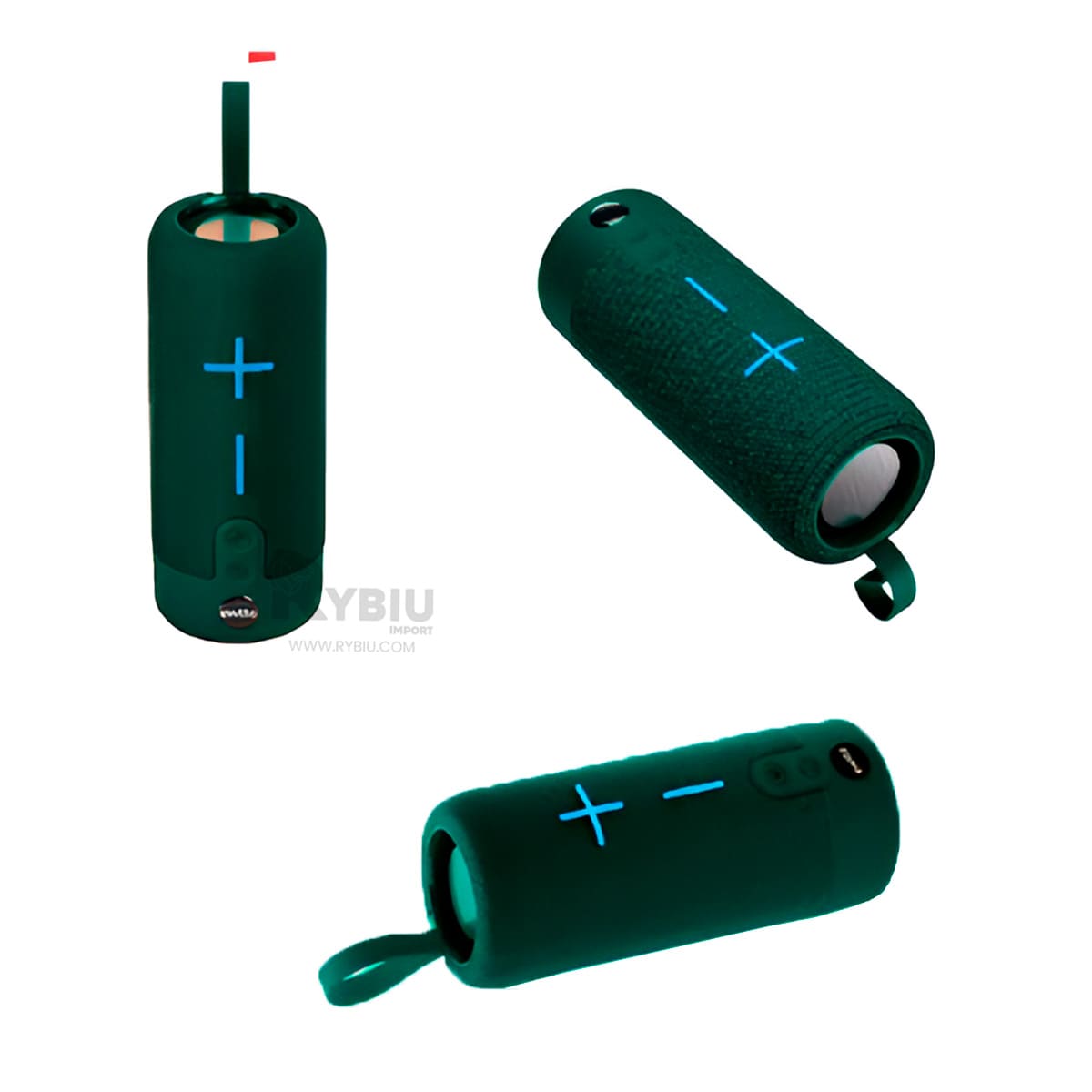 PARLANTE BLUETOOTH RYBIU P1728BT ALTAVOZ IDEAL AMANTES MUSICA VERDE + GIFT STICKERS - 2
