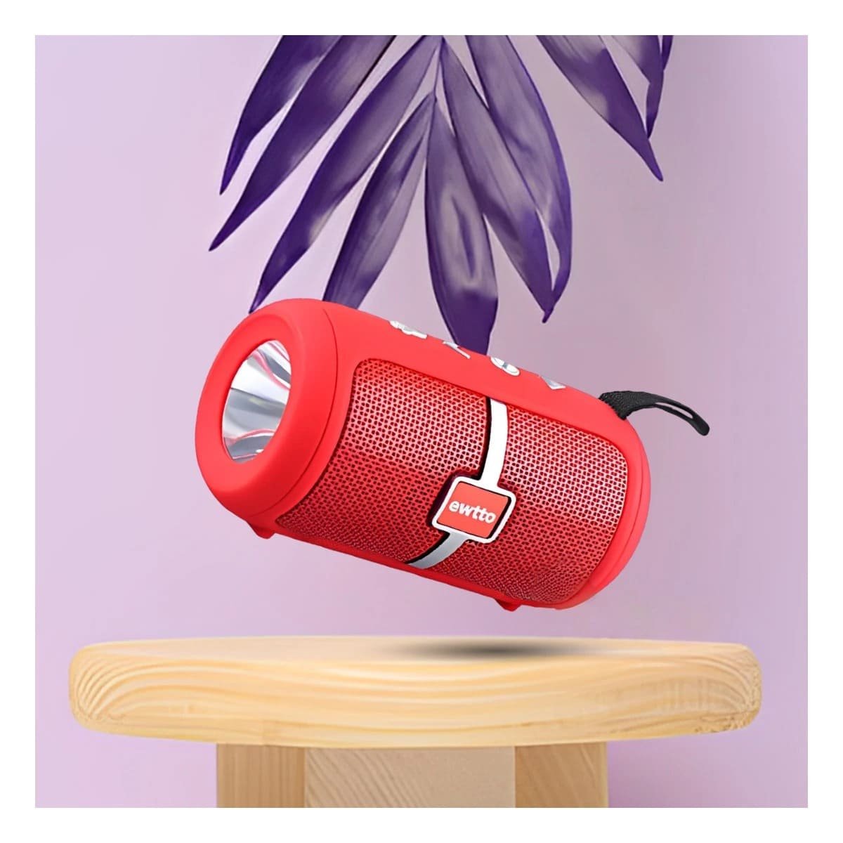 PARLANTE BLUETOOTH RYBIU P1950BT BOCINA EWTTO ET ROJO + LIGAS REGALO - 2