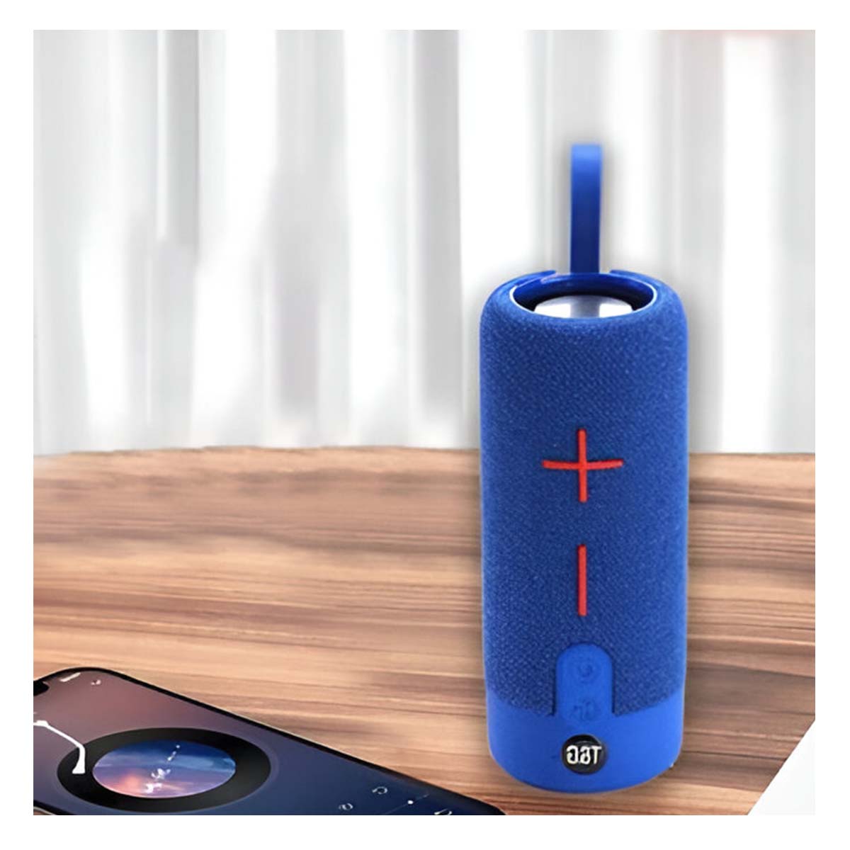 PARLANTE BLUETOOTH RYBIU P1728BT CONTROL VOLUMEN AZUL + REGALO AGENDITA - 1