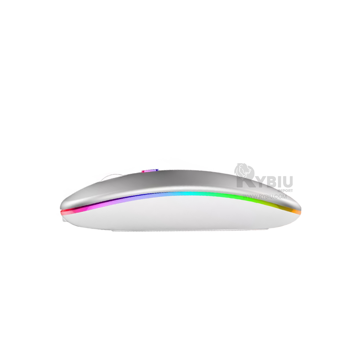 MOUSE INALÁMBRICO RYBIU MINIMALISTA Y PRÁCTICO RF 6800 PLOMO + REGALO AGENDITA RF-6800 - 2
