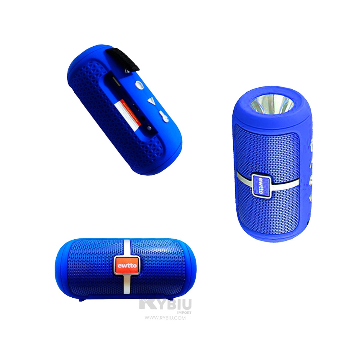 PARLANTE BLUETOOTH RYBIU P1950BT ALTAVOZ IDEAL AMANTES MUSICA AZUL + GIFT STICKERS - 2