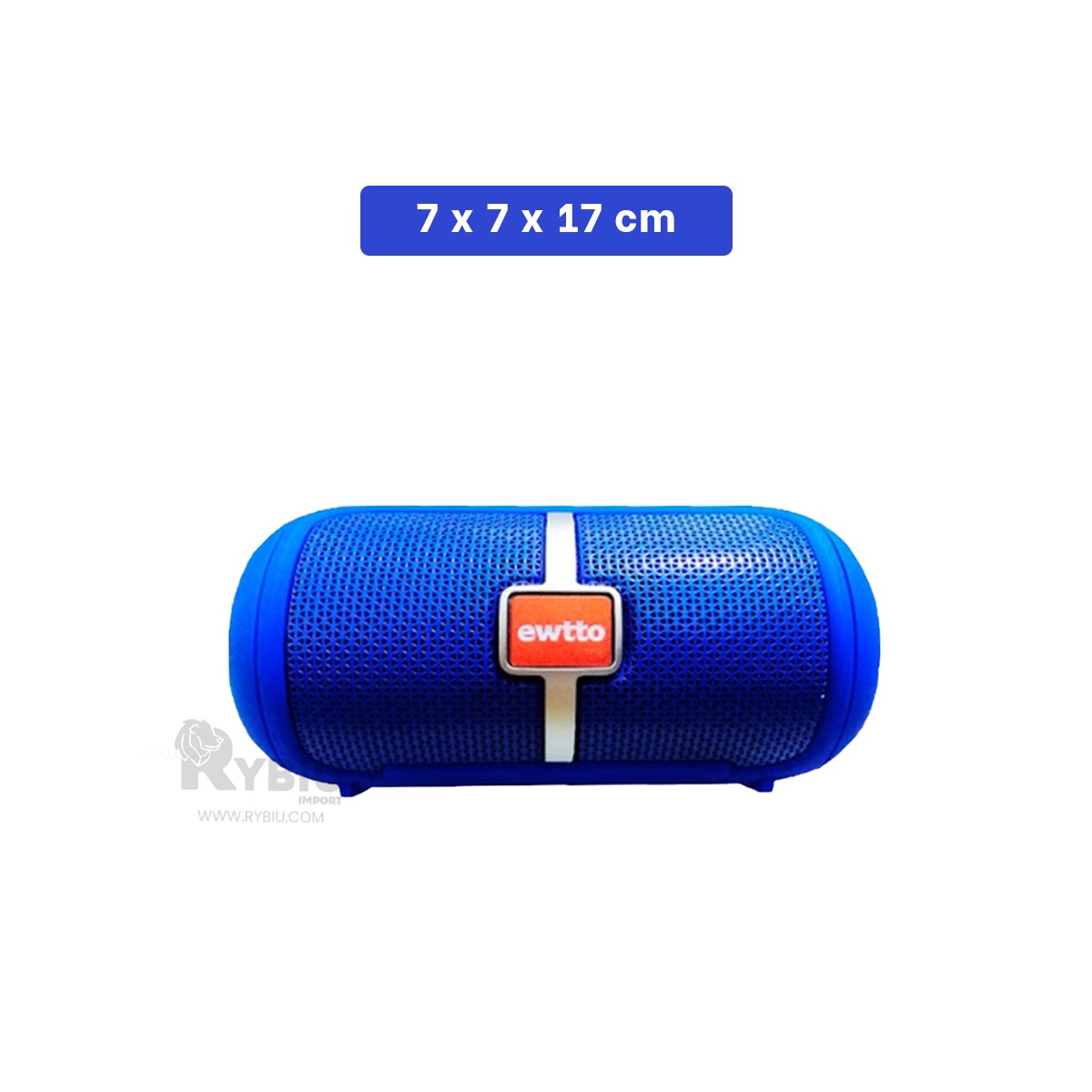 PARLANTE BLUETOOTH RYBIU P1950BT ALTAVOZ IDEAL AMANTES MUSICA AZUL + GIFT STICKERS - 5
