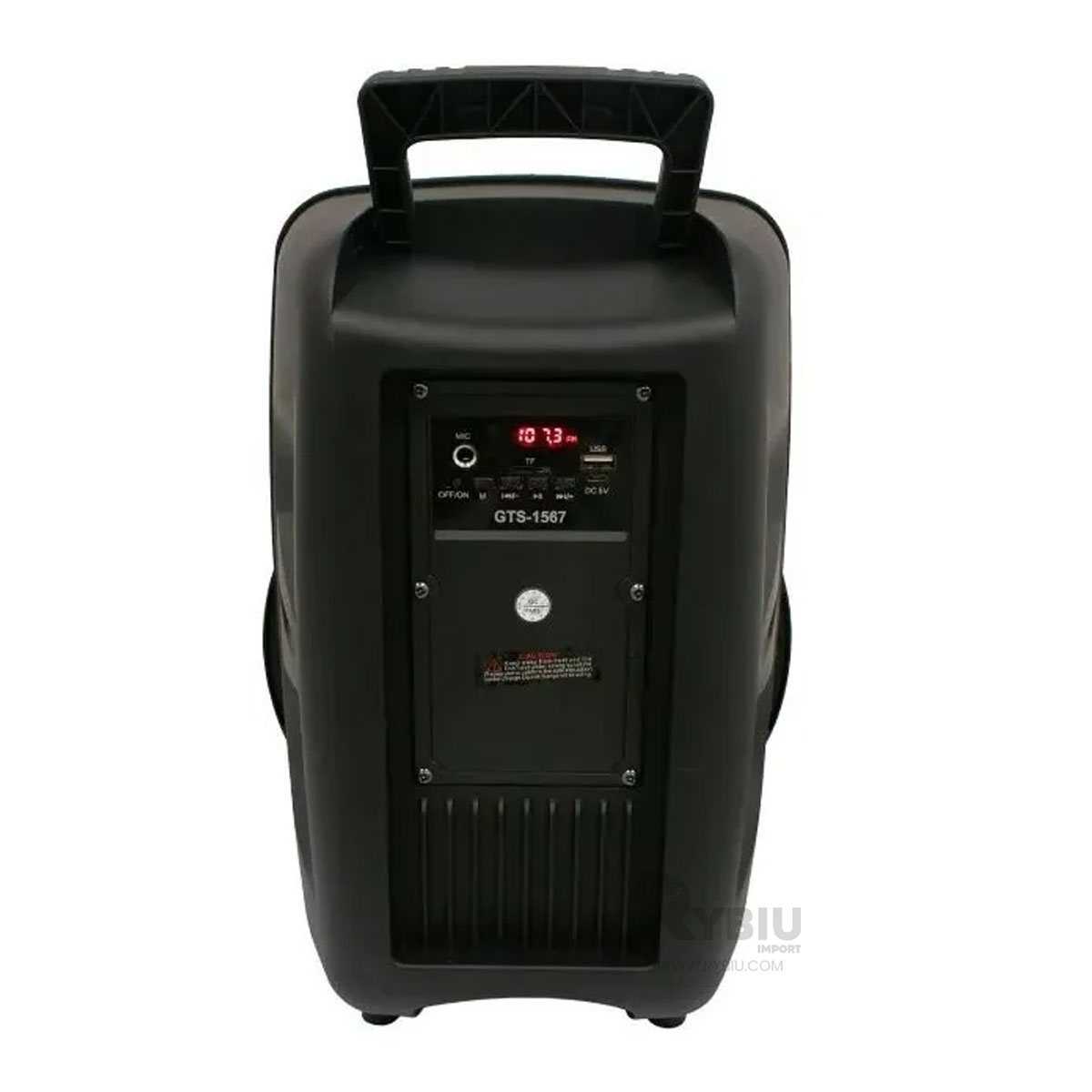 PARLANTE BLUETOOTH RYBIU GTS-1567 POTENTE ALCANCE NEGRO + REGALO AGENDITA - 2