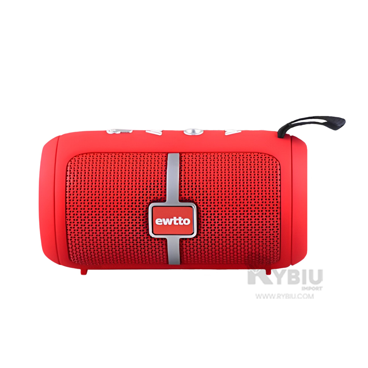 PARLANTE BLUETOOTH RYBIU P1950BT BOCINA COLOR ROJO + BANDERITAS ADHESIVAS - 2