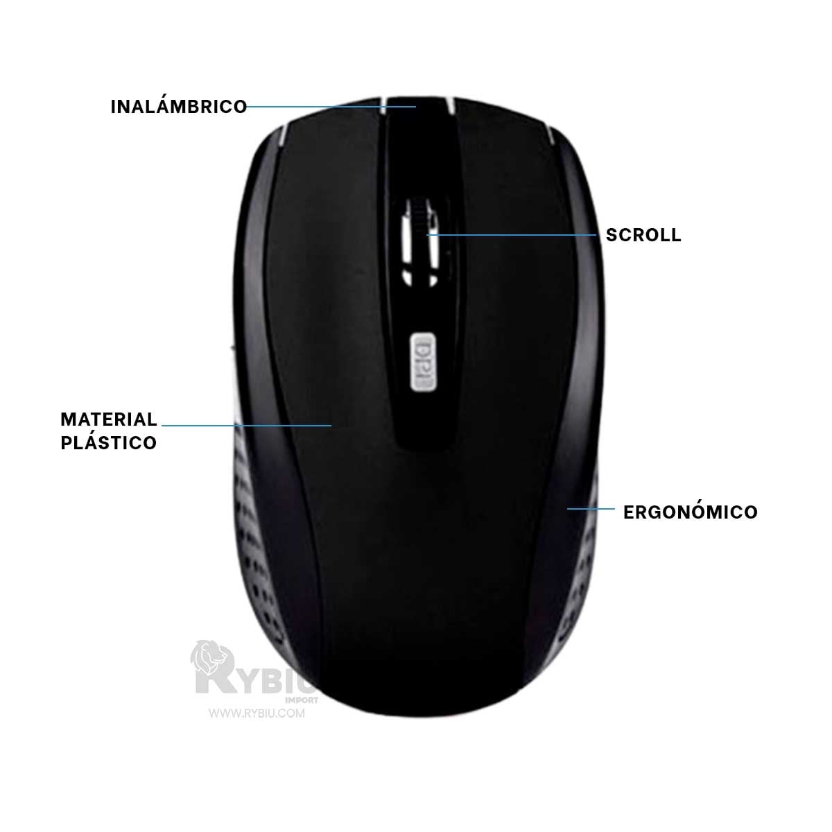 PUNTERO INALÁMBRICO RYBIU SOFISTICADO SEISA TONO NEGRO + ENVOLTORIO REGALO TE31605 - 1