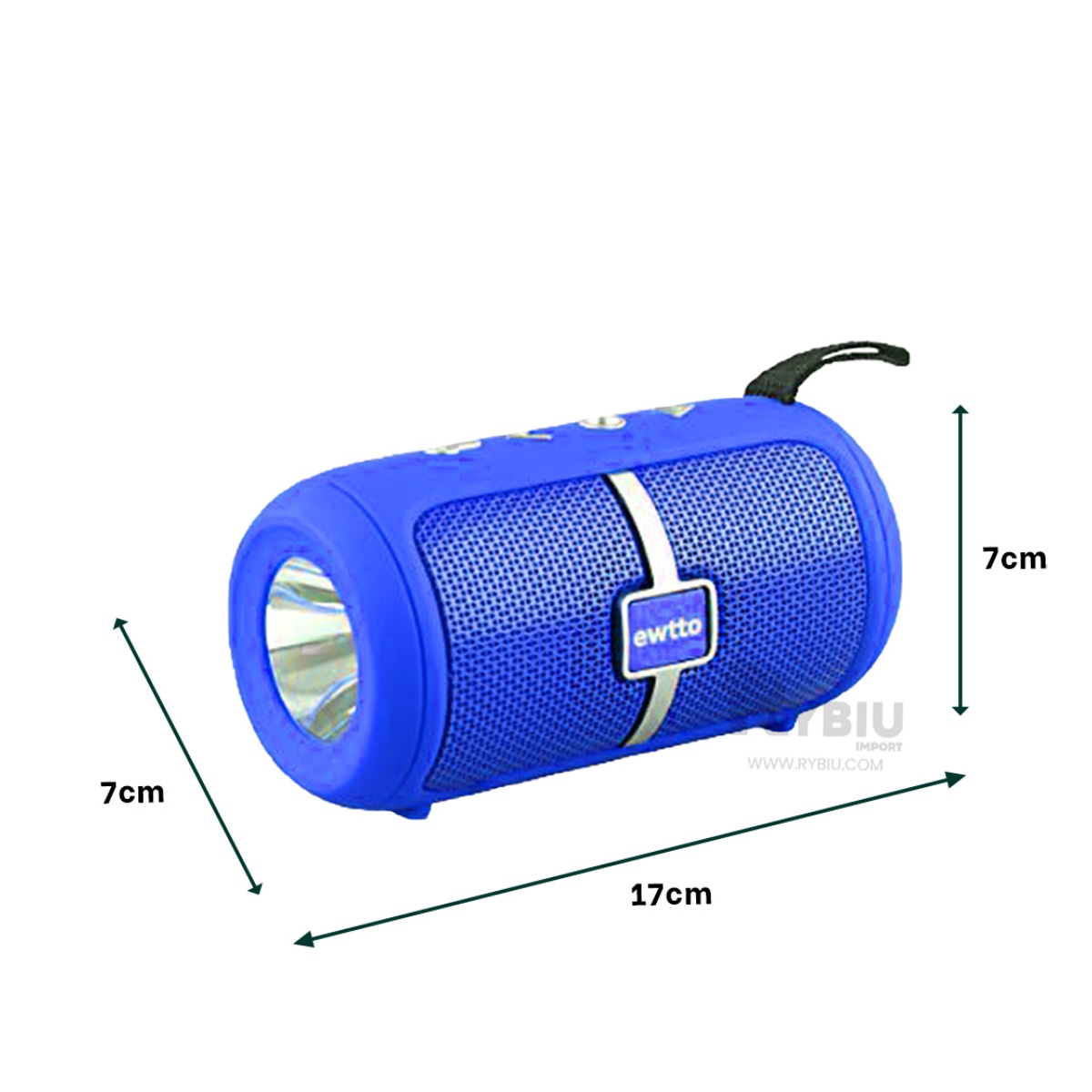 PARLANTE BLUETOOTH RYBIU P1950BT ALTAVOZ CASA EFICAZ MUSICA AZUL + REGALO STICKERS - 5