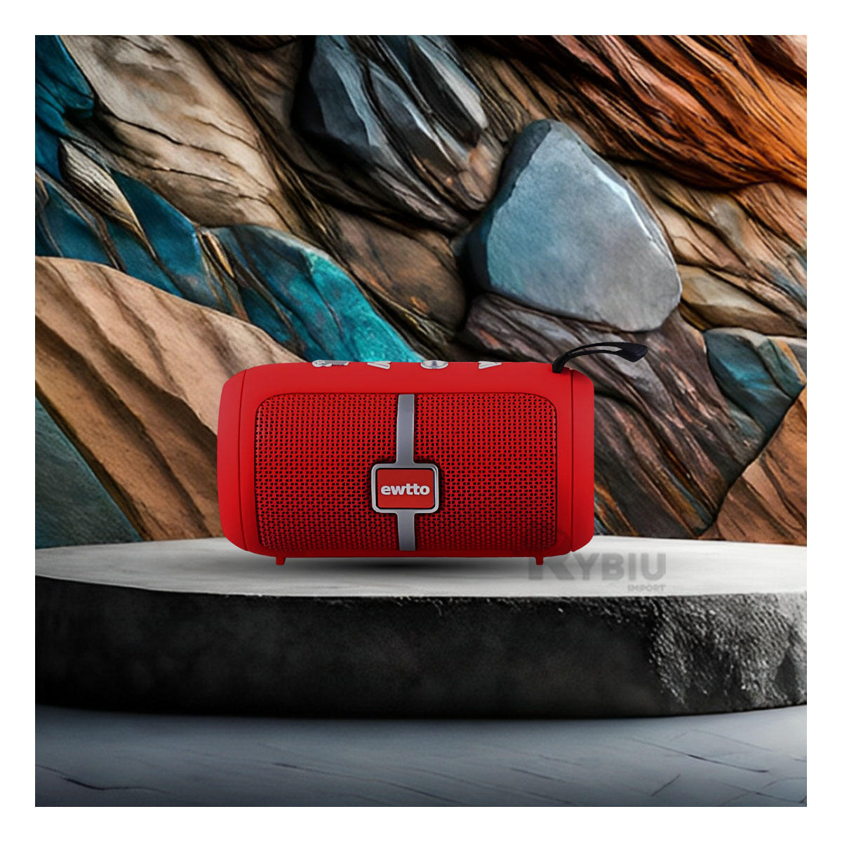 PARLANTE BLUETOOTH RYBIU P1950BT POTENTE RENDIMIENTO TONO ROJO + REGALO AGENDITA - 1