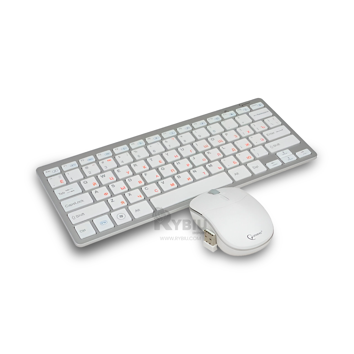 TECLADO RYBIU ACCESORIOS COMPUTADOR BLANCO + GIFT MINIAGENDA SET - 2