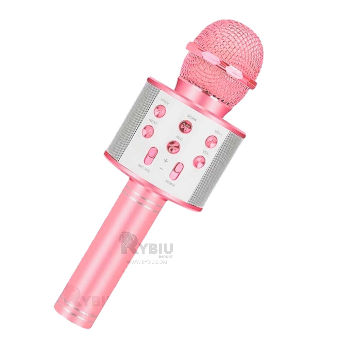 MICRÓFONO RYBIU BLUETOOTH DO ORO ROSA + REGALO AGENDITA - 2