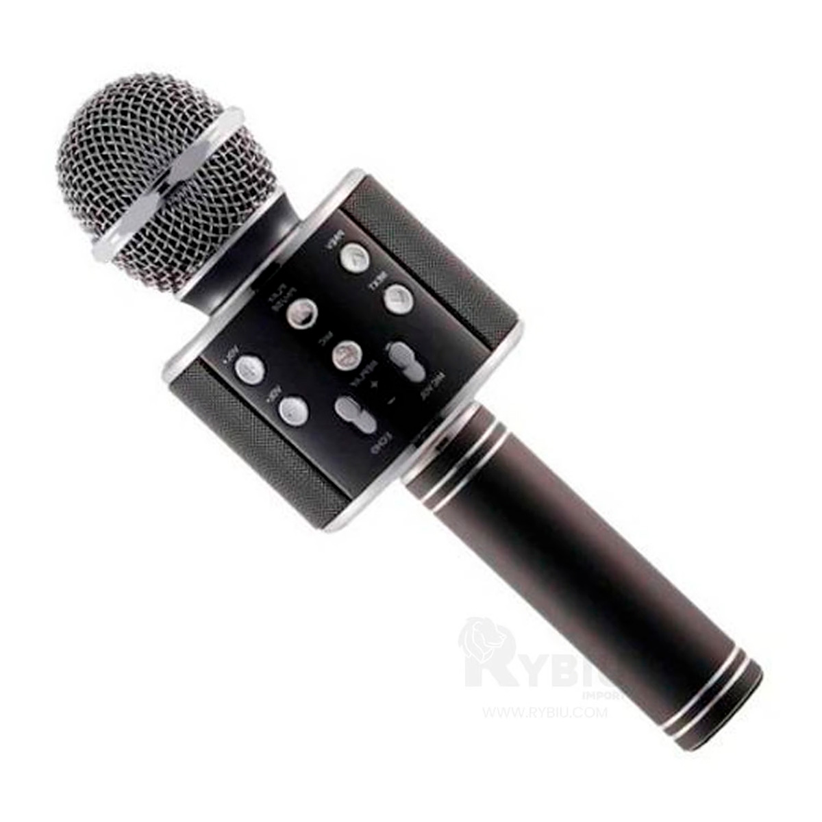 MICRÓFONO RYBIU FACIL ACTIVAR NEGRO + REGALO LIGAS PEINAR - 2