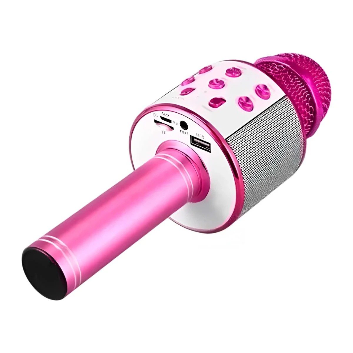 MICRÓFONO RYBIU COMODO USAR FUCSIA + LIGAS REGALO - 5