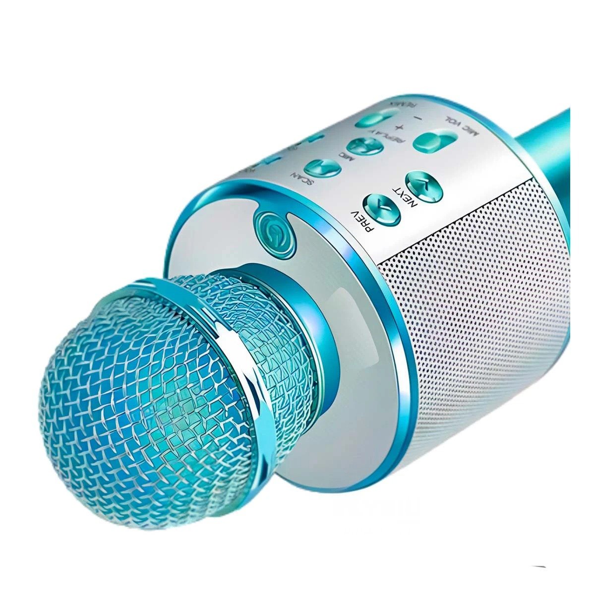 MICRÓFONO RYBIU COMODO USAR AZUL + LIGAS REGALO - 5