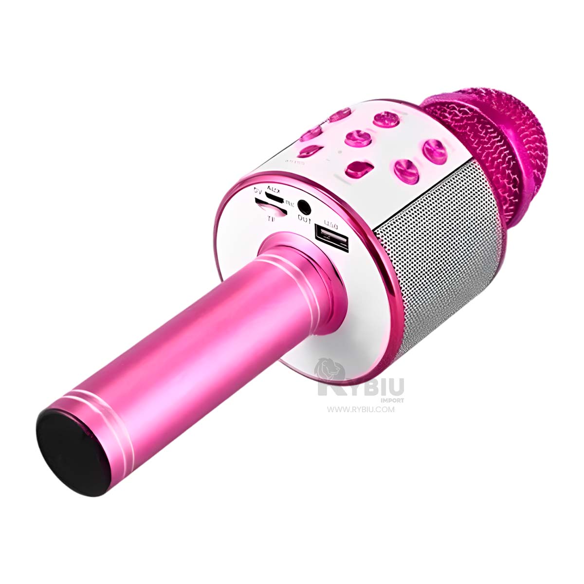 MICRÓFONO RYBIU MULTIUSOS INALAMBRICO FUCSIA + ENVOLTORIO REGALO - 2