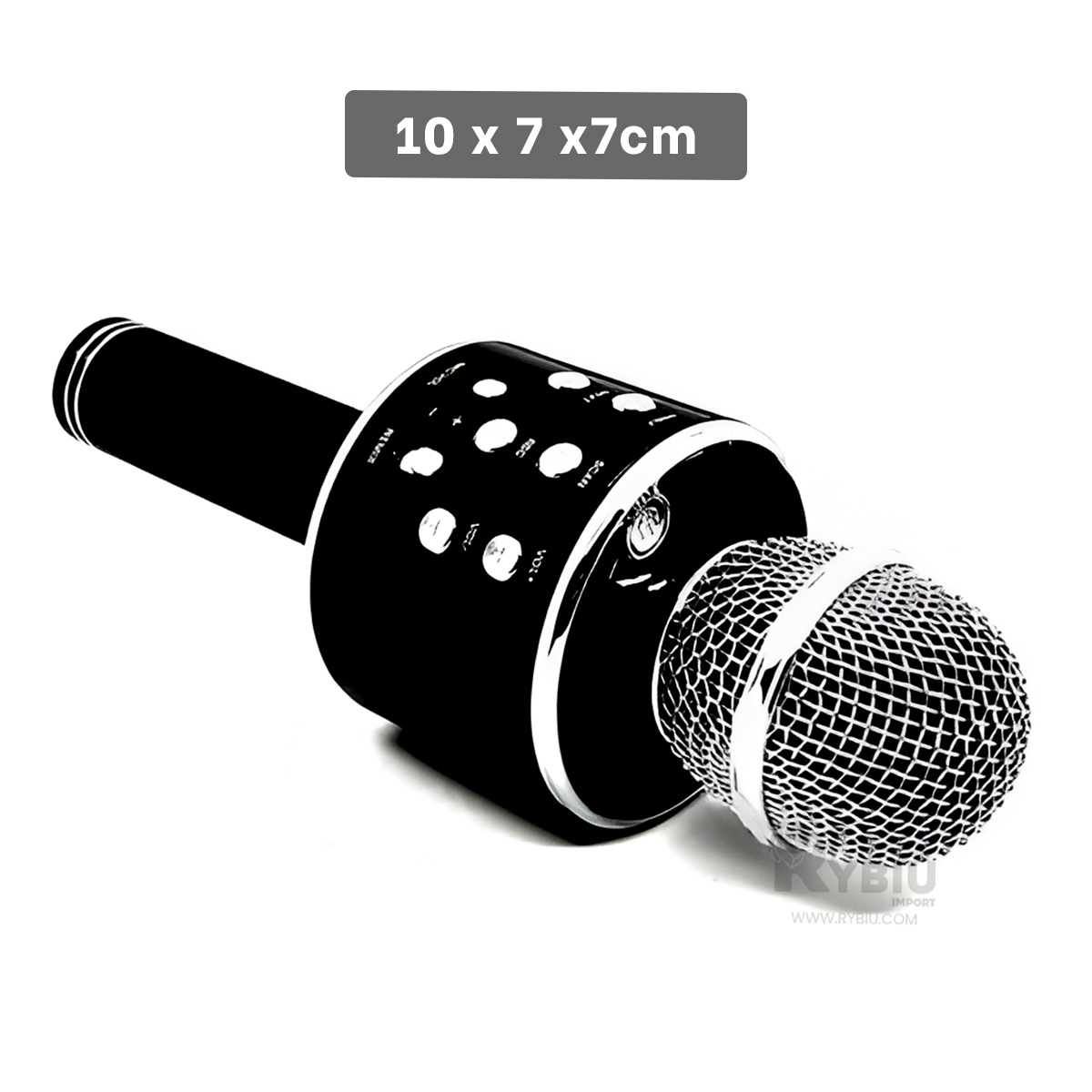 MICRÓFONO RYBIU MULTIUSOS INALAMBRICO NEGRO + ENVOLTORIO REGALO - 5