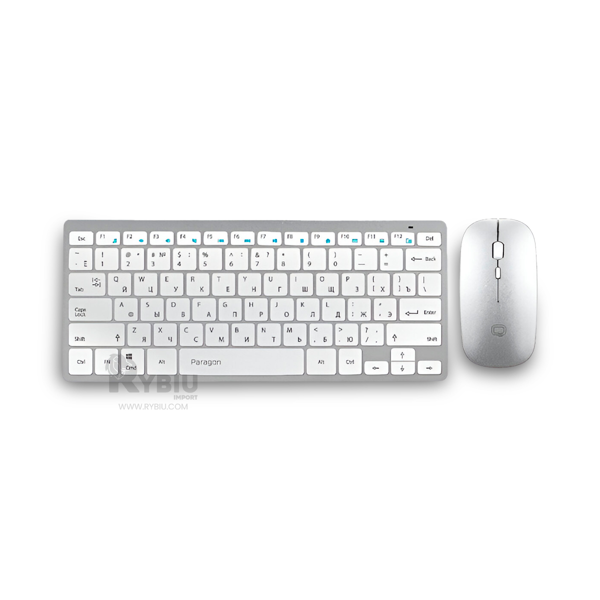 TECLADO RYBIU CÓMODO 2 EN 1 EN TONO BLANCO + GIFT STICKERS SET - 2