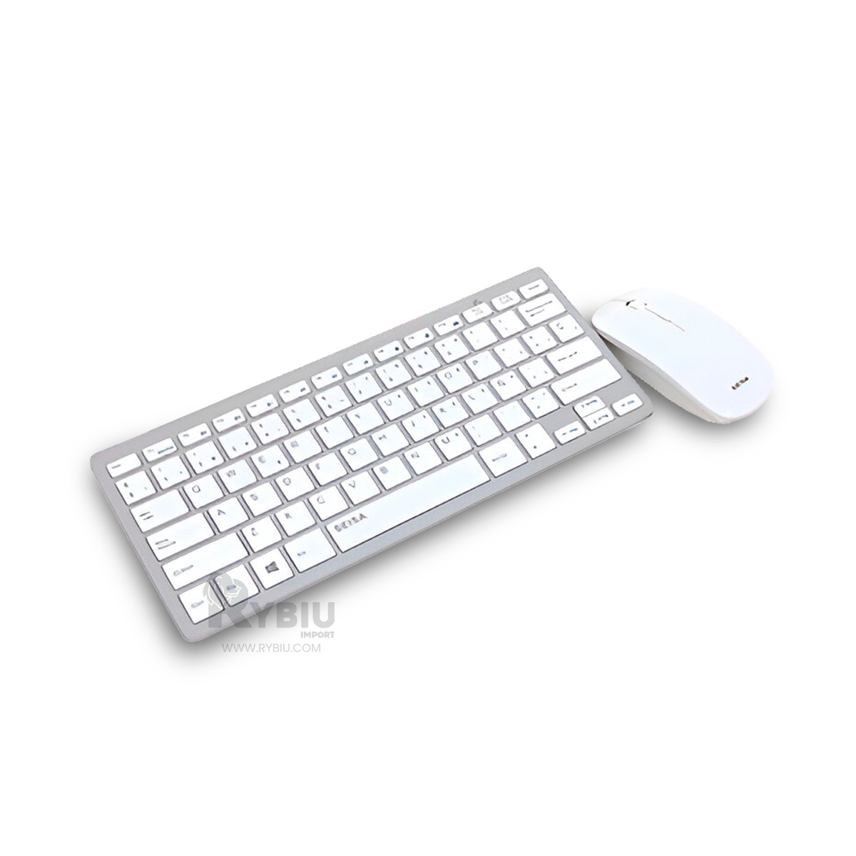 TECLADO RYBIU JUEGO 2 EN 1 EN COLOR BLANCO + REGALO AGENDITA SET - 1