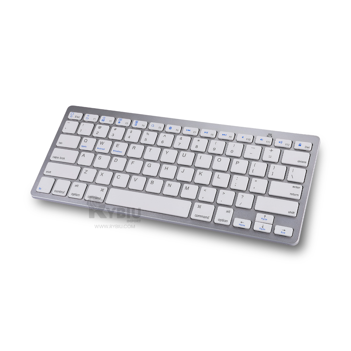 TECLADO RYBIU JUEGO 2 EN 1 EN COLOR BLANCO + REGALO AGENDITA SET - 2