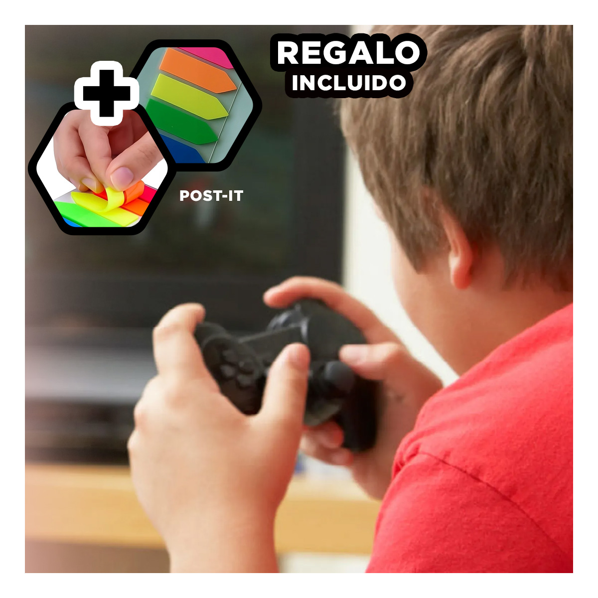 CONTROL TE31574 RYBIU UTIL JUEGOS EN TONO NEGRO Y+REGALO AGENDITA - 1
