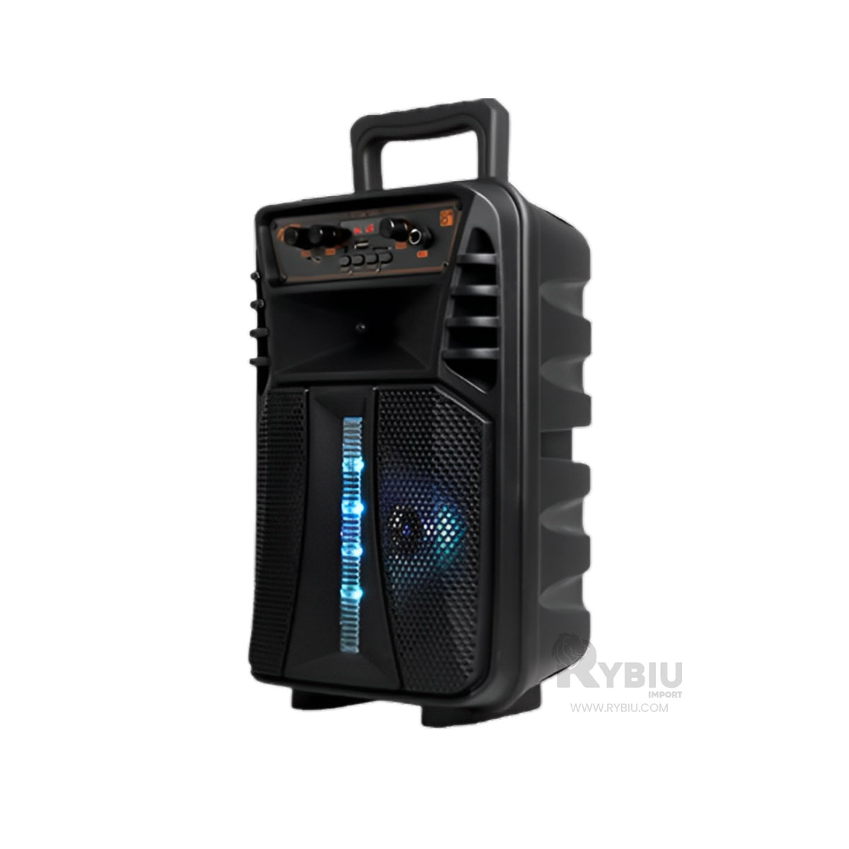 PARLANTE BLUETOOTH RYBIU KTS-1563 BOCINA INALAMBRINCA NEGRO 8'' + REGALO AGENDITA - 1