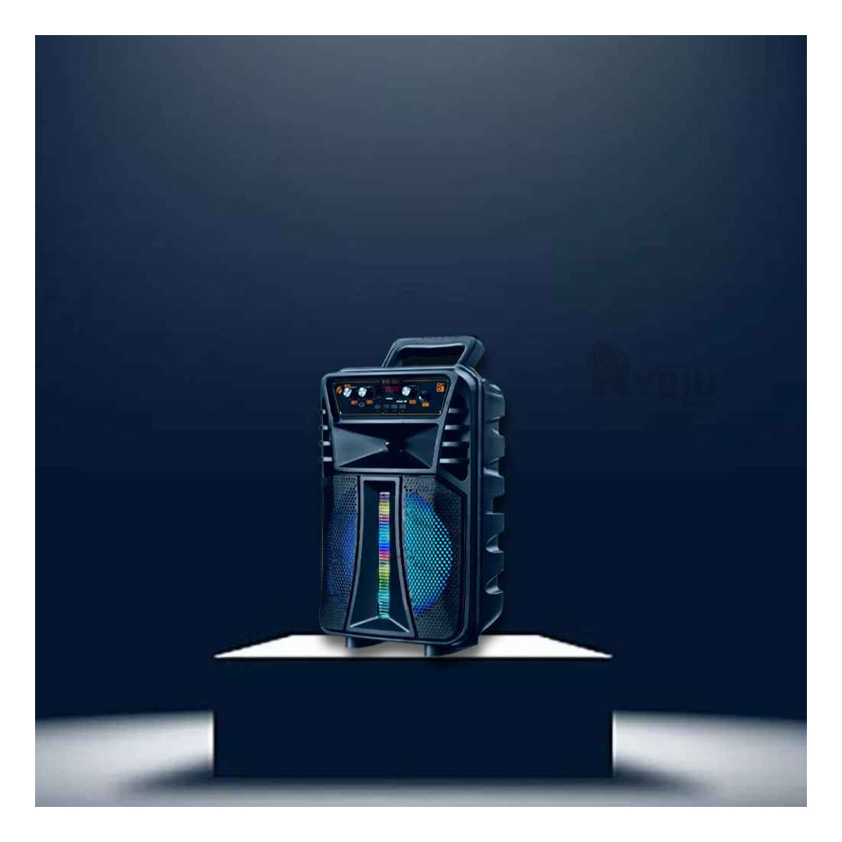 PARLANTE BLUETOOTH RYBIU KTS-1563 BOCINA INALAMBRINCA NEGRO 8'' + REGALO AGENDITA - 2