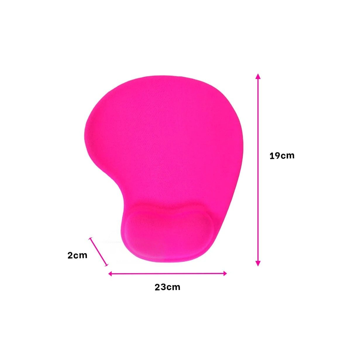 MOUSE PAD RYBIU TE32543 ERGONOMICO GEL PEQUENO FUCSIA + PAPEL REGALO - 4