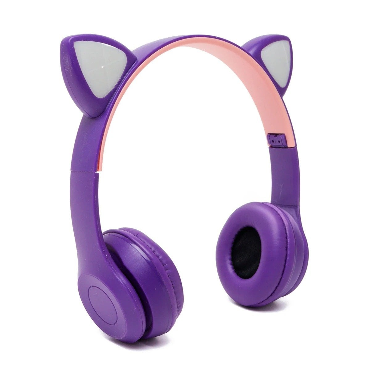 AUDÍFONOS RYBIU INALÁMBRICO MOL2 BLUETOOTH GATO COLOR MORADO + PAPEL REGALO - 2
