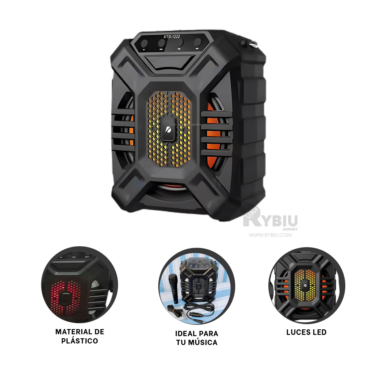 BOCINA RYBIU KTX-1222 BLUETOOTH MODERNO PARA CELEBRACION 6.5 PULGADAS + GIFT STICKERS - 1