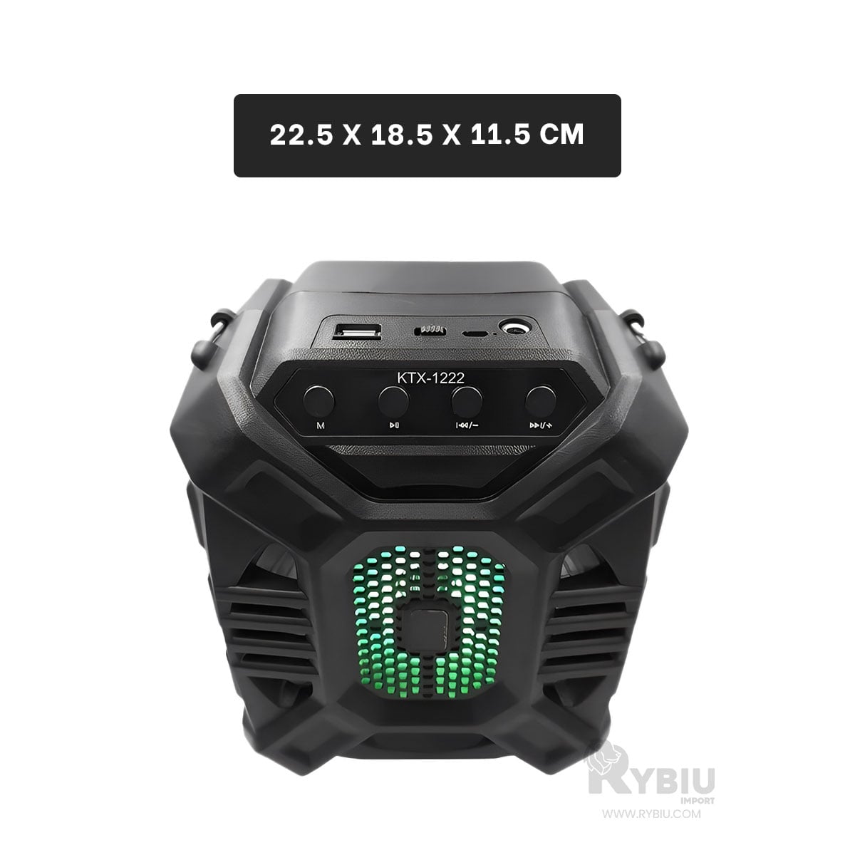 ALTAVOZ RYBIU KTX-1222 BLUETOOTH VERSATIL 6.5 PULGADAS + REGALO LIGAS PARA PEINAR - 5