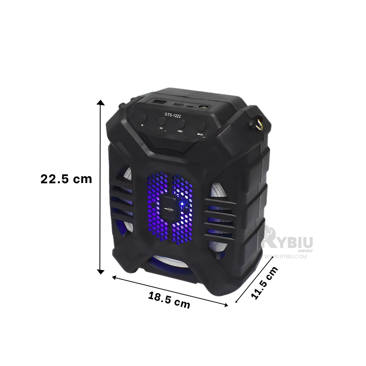 PARLANTE RYBIU KTX-1222 BLUETOOTH SALIDAS AMICALES 6.5 PULGADAS + REGALO AGENDITA - 5