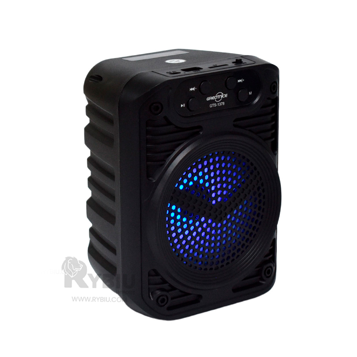 ALTAVOZ RYBIU GTS-1629 BLUETOOTH ECONOMICO 3 PULGADAS + BANDERITAS ADHESIVAS - 2