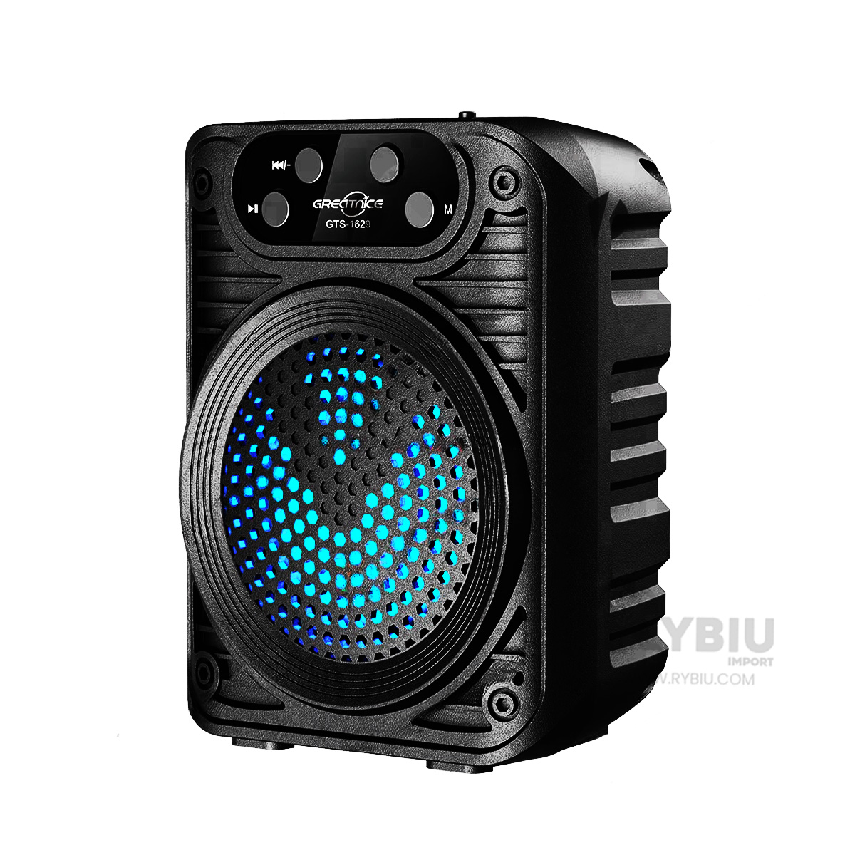 BOCINA PARA CLUBES RYBIU GTS-1629 BLUETOOTH 3 PULGADAS + ENVOLTORIO REGALO - 2