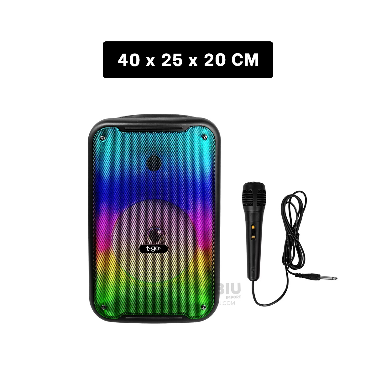 BOCINA RYBIU GTS-1726 BLUETOOTH INTERACTIVA MODELO GTS 1726 8'' + REGALO STICKERS - 5