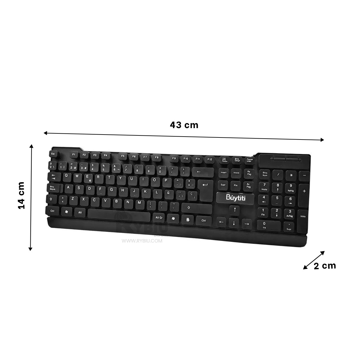 DISPOSITIVO DE ESCRITURA RYBIU FC 535 EN NEGRO + REGALO LIGAS PARA PEINAR - 5