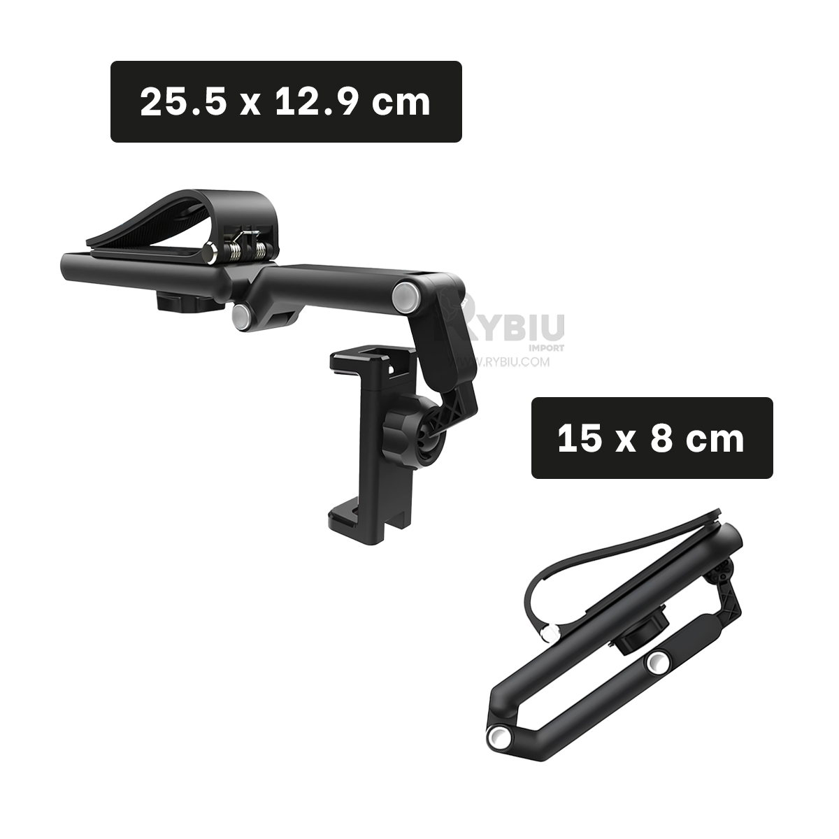 SOPORTE DE TELEFONO RYBIU TE31670 PARASOL EN NEGRO + REGALO AGENDITA - 5