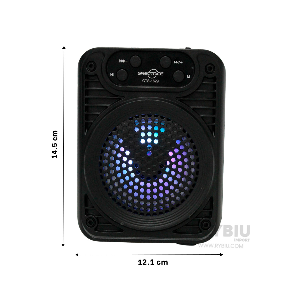 BOCINA PARA JUEGOS DE FUTBOL RYBIU GTS-1629 BLUETOOTH 3 PULGADAS + REGALO AGENDITA - 5