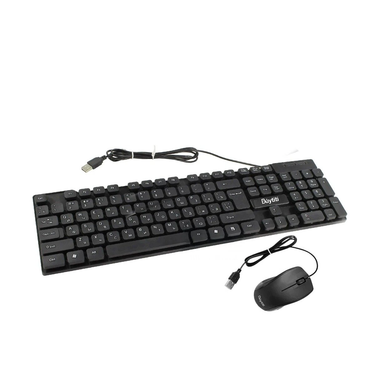 TECLADO RYBIU FC 535 IMPERMEABLE BUYTITI EN COLOR NEGRO + REGALO STICKERS - 3