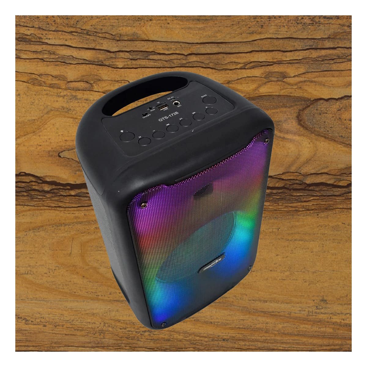 ALTAVOZ RYBIU GTS-1726 BLUETOOTH FUNCIONAL MODELO GTS 1726 8'' + LIGAS REGALO - 5