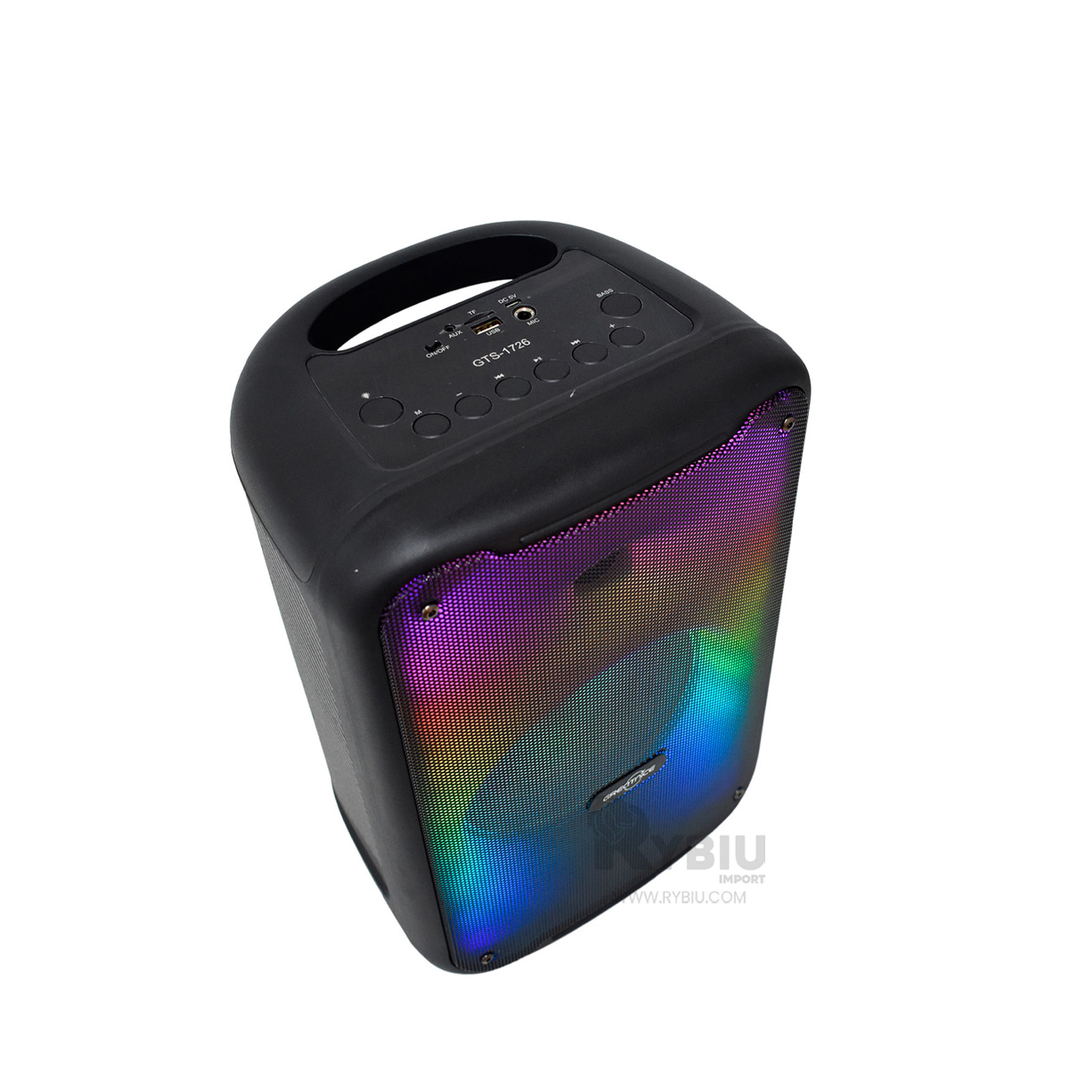 ALTAVOZ RYBIU GTS-1726 BLUETOOTH UTIL MODELO GTS 1726 8'' + REGALO LIGAS PARA PEINAR - 2