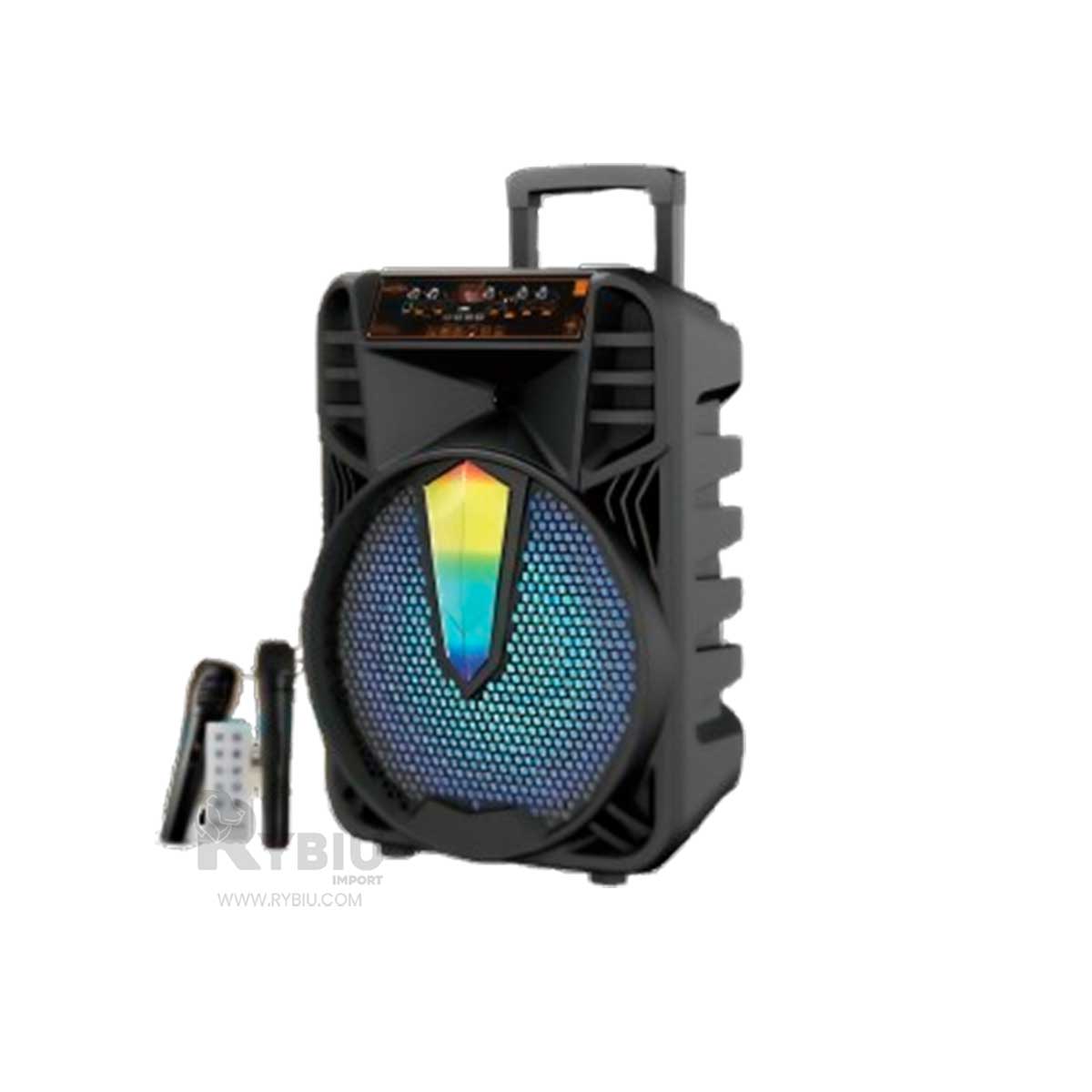 BOCINA RYBIU KTS-1505 BLUETOOTH FUNCIONAL 15 PULGADAS + REGALO LIGAS PARA PEINAR - 2