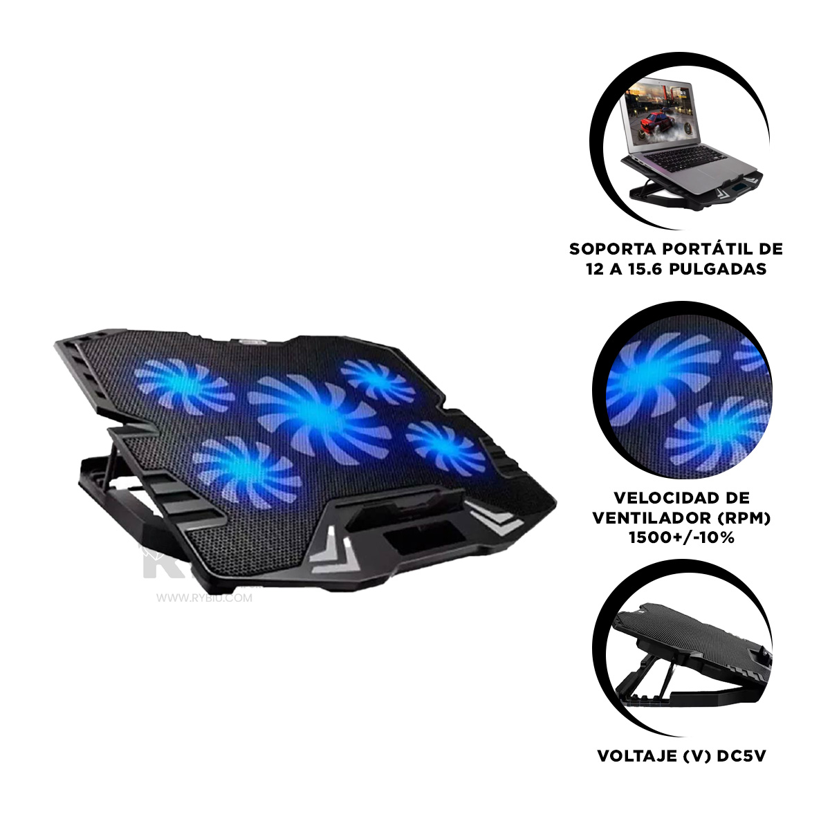SOPORTE RYBIU LAPTOP FACIL USO HA K5 + ENVOLTORIO REGALO - 1
